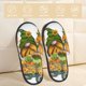thumbnail image 2 of Balery Thanksgiving Truck Pantuflas de Casa de Felpa Silenciosas con Diseño Estampado, Zapatillas Cómodas Antideslizantes de Algodón para Interior-Medium, 2 of 8