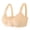 Khaki KHL3, variant on YLOMAY Womens Bra Underwear for Women Front Snaps Beautiful Back No Underwire Bras Solid Color Stylish Brassiere Loose Casual Wear Black L
