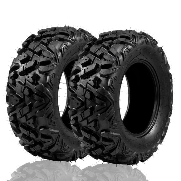 MOTOOS 26x9-12 Pneus de VTT UTV avant 26x9x12 Sport Tout-Terrain Pneus de Boue 6PR Tubeless Lot de 2