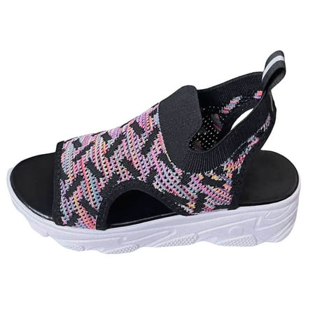 

ZAROYEAX Ladies Fly Woven Sandals New Casual Fashion Sandals