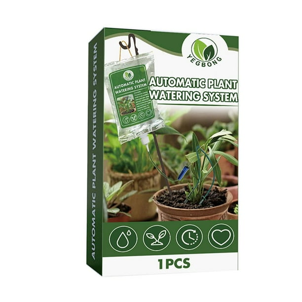 Paquete de riego por goteo automático Sistema de riego por goteo de 1000 ml para flores de plantas Likrtyny Para estrenar