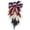 Style A1, variant on 4th July Independence Day Wreath,America Patriotic Flag silk Farmhouse Wreath On Grapevine For Front Door Wall Window Memorial Day Americana Wreath Decor