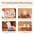thumbnail image 2 of Robud Play Kitchen for Toddlers,Fridge Refrigerator with Ice Dispenser,Wooden Kids Play Kitchen Playset Toy,Gift for Ages 3+,Caramel, 2 of 9