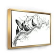 thumbnail image 3 of Designart 'Pigeons Sitting On The Tree Branch' Traditional Framed Canvas Wall Art Print, 3 of 5