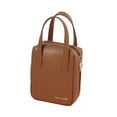 thumbnail image 2 of HILABEE PU Leather Cosmetic Bag Convenient Cosmetic Travel Case Waterproof Smooth Zipper Brown, 2 of 9