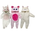 thumbnail image 1 of Kit 3 Mamelucos con Gorro Bordado Kiss Gatita, Bua, Borrega Baby Kisses KitB355, 1 of 5