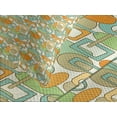 thumbnail image 4 of Ambesonne Geometric Quilted Bedspread Set 3 Pcs, Abstract Shapes Mix, Queen Size, Orange Green Pale Blue, 4 of 5