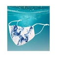 thumbnail image 4 of Cloth Face Mask Reuseable Washable Fabric Cover,2 Pack Marble Blue, 4 of 4