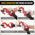 thumbnail image 2 of Nilight Quick Release S-Tow Shackle Hook – Heavy Duty Off-Road Recovery Hook, Fits Winch Rope & Recovery Strap, 11,000 LBS Working Load, for Jeep, SUV, ATV, Trailers, Forged Steel, Red, 2 of 6