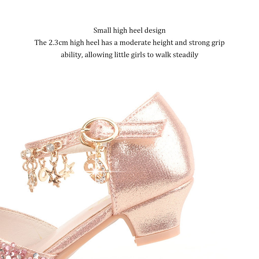 justharion Girls Ballerina Glitter Shoes Children Ballet Wedges