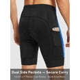 thumbnail image 4 of Qualidyne Men’s Triathlon Shorts, Padded Swim Bike Run Tri Shorts with Mesh Pockets, Quick-Dry 4-Way Stretch, 4 of 9