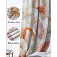 thumbnail image 3 of Orange Shells Coastal Kitchen Curtains Summer Beach Starfish Watercolor Cafe Short Curtains for Bathroom Blackout Window Curtain Small Window Treatment Drapes for Bedroom Living Room 27.5"x39"x2, 3 of 9