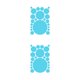thumbnail image 3 of Naiovety 1 Juego de calcomanías de pared decoración de escena del hogar Simple DIY adhesivo de fondo redondeado pegatinas de puntos interiores para Azul claro 210*297mm 2piezas Naiovety CBP342304, 3 of 5