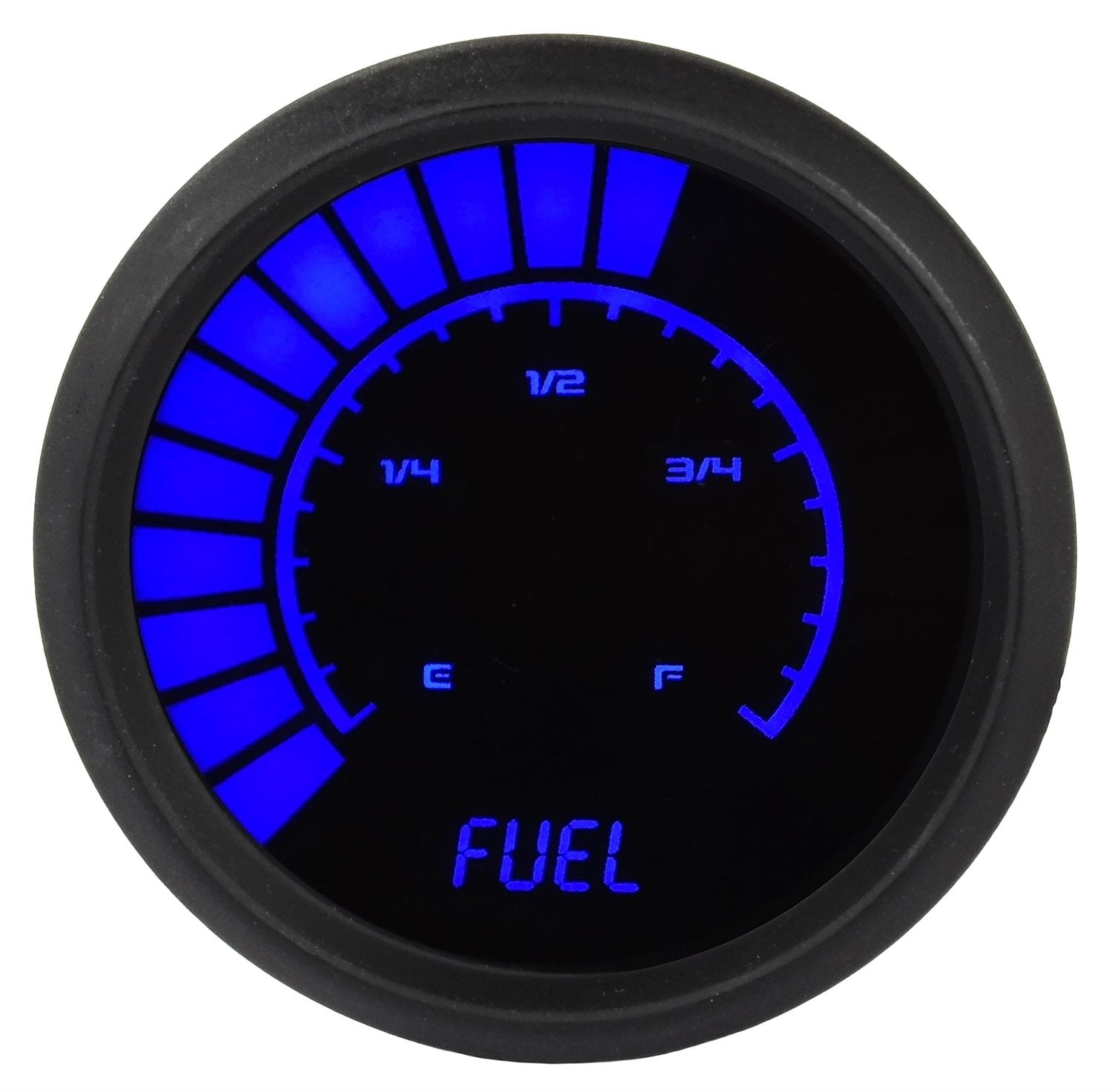 JEGS 41482 Fuel Level Gauge LED Bar Graph 99 Read Out 2 1/16 in