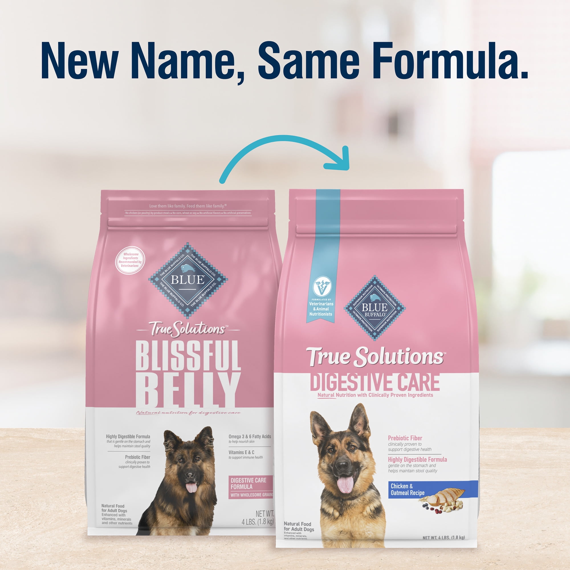 Blue Buffalo True Solutions Digestive Care Natural Dry Dog Food for Adult Dogs, Chicken, 11-lb. Bag
