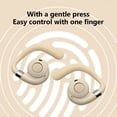 thumbnail image 5 of Matoen Wireless Earbuds Open Ear Wireless Bluetooth Headphones Clip on Earbuds for android iOS/Samsung Beige, 5 of 7