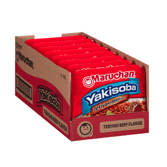 Maruchan Yakisoba Teriyaki Beef, 4.00 Oz, Pack of 8