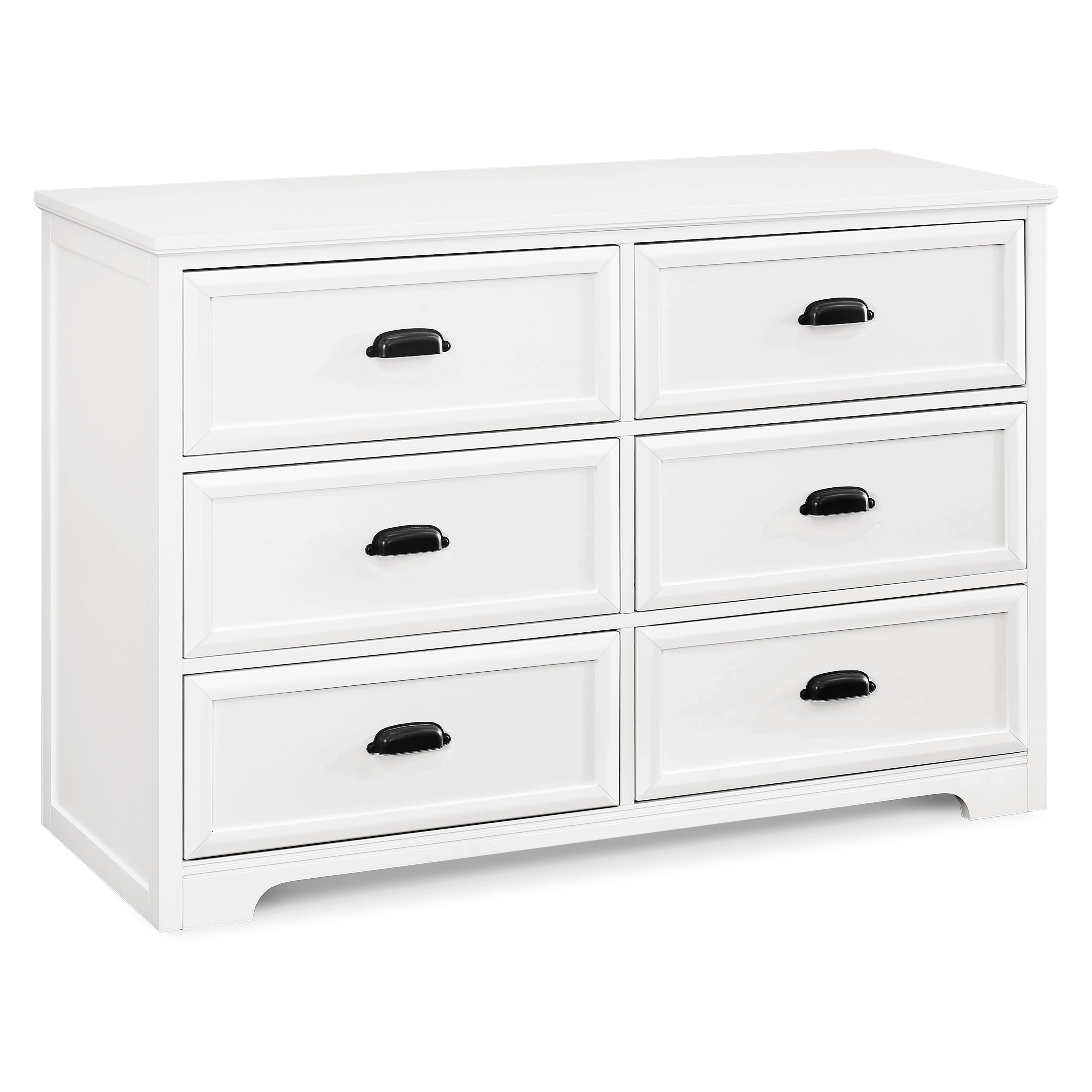 DaVinci Charlie Homestead 6 Drawer Double Dresser in White Walmart