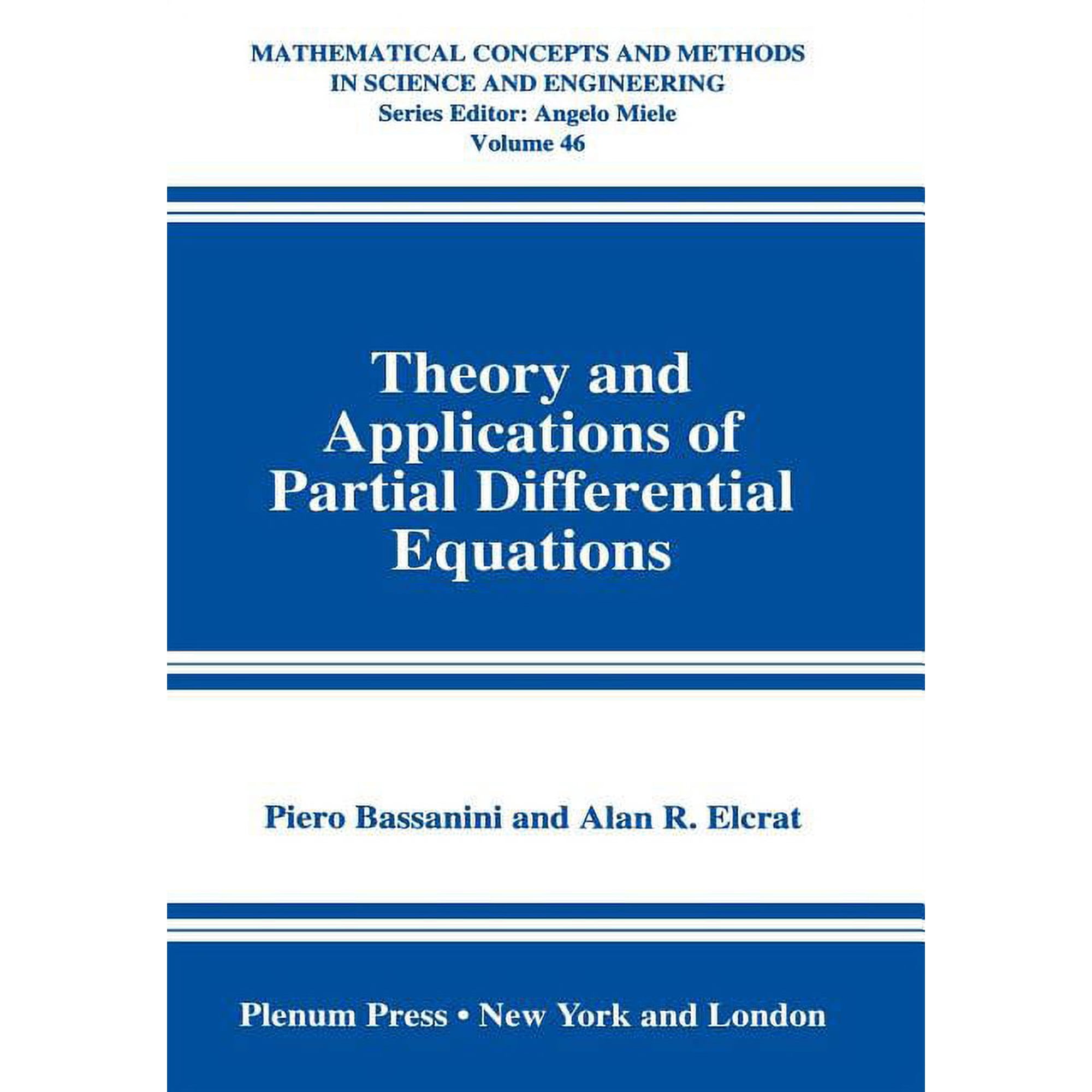 Mathematical Concepts and Methods in Sci Theory and Applications of Partial Differential Equations Book 46 (Hardcover)