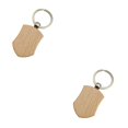 thumbnail image 2 of relayinert 1/2/3/5 Wood Key Chain Craft Blank Keyring Gift Personalized Pendant Hanging Outdoor Holder Handicraft Organizer Accessory Type 6 2PCS, 2 of 6
