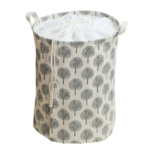Independent laundry basket with large drawcord folding laundry basket with cover and handle