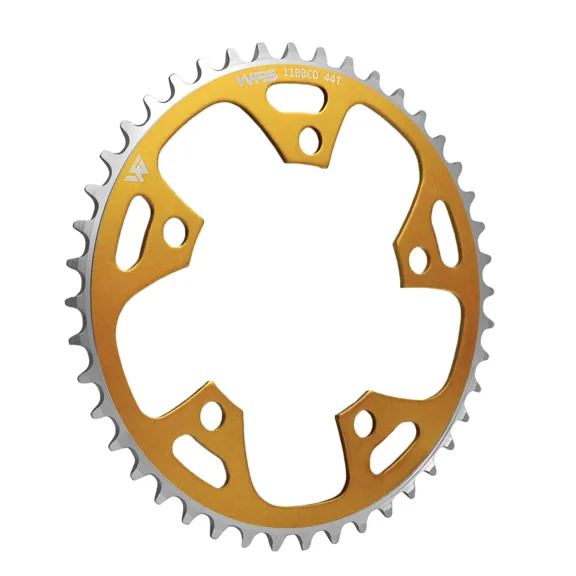 WFS Pulsar Chainring 44T 1/8" 110mm Old School BMX Single Speed Fixie , Gold # WFS3075