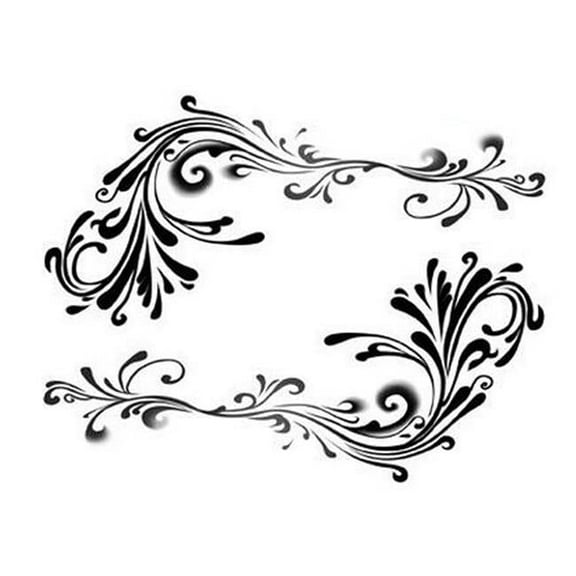 Women Butterfly Flowers Creative Fake Body Temporary Tattoos