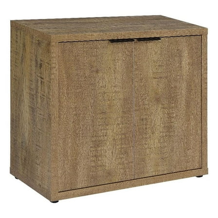 Pepita 2-door Engineered Wood Accent Cabinet Mango Brown