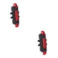thumbnail image 3 of tamizeot Bike Tail Light Multi Lighting Modes Sturdy Rear Lamps Rechargeable Waterproof Cycling Warning Lights Household Shop Red 2Set, 3 of 6