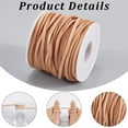 thumbnail image 5 of 20 Yard 3MM Flat Genuine Leather String Lace for Crafts Light Brown Real Leather Thin Cord Strap Strip Cording Rope Braiding Strip Thread for Jewelry Making Necklace Bracelets Beading, 5 of 8
