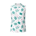thumbnail image 6 of Lsque Sea Turtle Print Men's Cotton Blend Sleeveless Muscle Shirts (S-3XL)- Moisture Wicking, Odor Protection, UPF 30+,XX-Large, 6 of 8