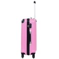 thumbnail image 4 of 3 Pcs Luggage Travel Set Bag ABS Trolley Suitcase Pink, 4 of 7