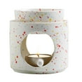 thumbnail image 6 of BYNNIX Colorful Dots Ceramics Oil Burners Aromatherapies Lamp with Tealight Holder and Removable Bowl for Fragrances Diffusions, 6 of 19