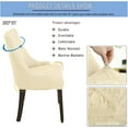 thumbnail image 3 of BH-JJSMGS Wingback Side Chair Cover Stretch Dining Accent Chair Covers Slipcovers with Arm Reusable Printed Sloping Arm Chair Accent Chair Protector Seat Covers for Dining Room Banquet Decor, 3 of 7