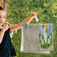 thumbnail image 2 of Easter Vintage Watercolor Hand Towels 2 PCS, Blue Egg Kitchen Towel Ultra Soft and Highly Absorbent,Decorative Fingertip Face Towel for Bathroom Hotel, 28.3"x14.4", 2 of 4