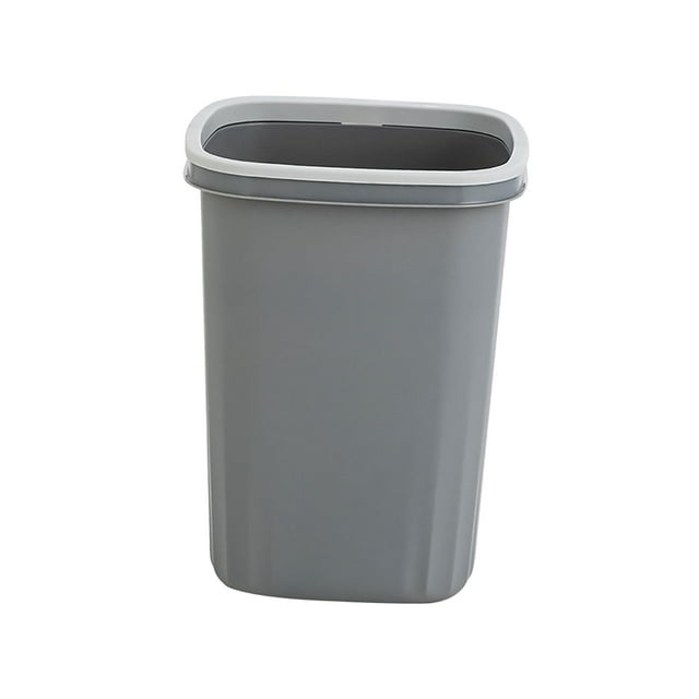 Bote de Basura Contenedor de Basura, Reciclaje Bote de Basura nórdico con Tapa Abierta para Sala de Estar, baño, Cocina, Inodoro, Oficina en casa , gris perfecl Papelera casera