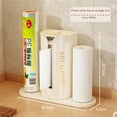 thumbnail image 2 of Kitchen Tissue Holder Punch-free Storage Rack Paper Box Roll Paper Holder Preservation Film Oil-absorbing Paper Multifunctional Tissue Holder, 2 of 2
