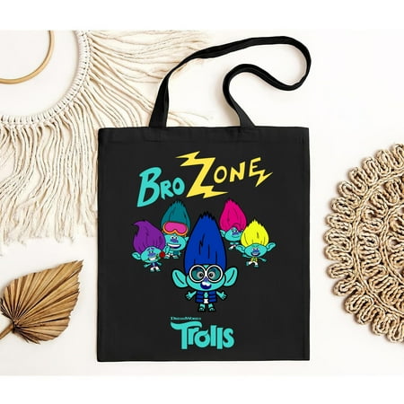 vintage Short Sleeves Trolls Band Together Brozone®S Back Tote Bag for Men and Women  up to -TH22954