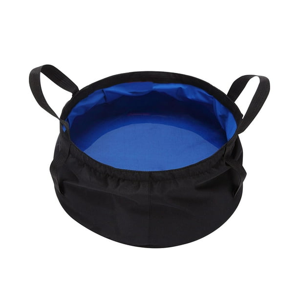 Portable Collapsible Water Bucket with Storage Bag Water Container Foot  Bath Tub Wash Basin for Camping Outdoor Car Washing Boat Gardening Blue 
