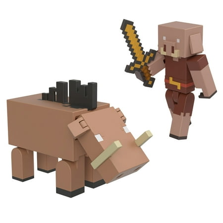Minecraft Toys, 2-Pack of Action Figures, Gifts for Kids