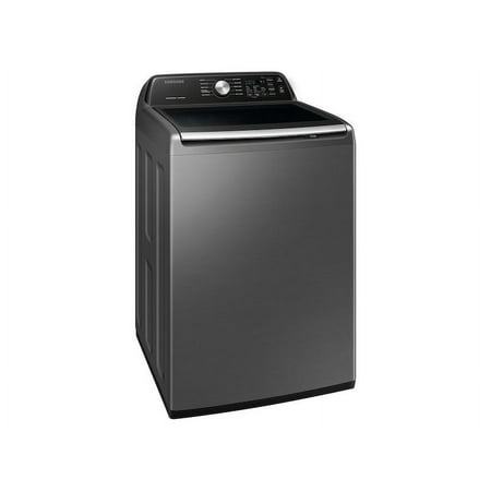 Samsung - 4.4 cu. ft. Top Load Washer with ActiveWave Agitator and Active WaterJet - Platinum