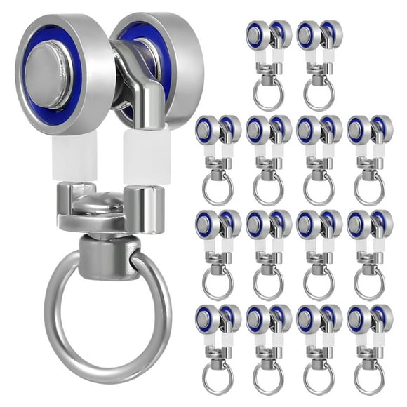 HOMEMAXS 15pcs Curtain Rollers Ceiling Curtain Tracks Curtain Track Rollers Curtain Rail Accessories Curtain Pulley Curtain Track Roller