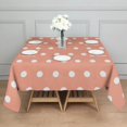 thumbnail image 2 of Christmas Square Tablecloth 42x42 Inch – Waterproof Polyester Printed Table Cover, Wrinkle Resistant & Washable for Kitchen Dining Picnic Party Decor, Single-v4-15, White, 2 of 6