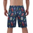 thumbnail image 3 of NICKSUN Men's Swim Trunks, Cute Print Quick Dry Summer Board Beach Shorts with Mesh Lining and Pockets, 3 of 6
