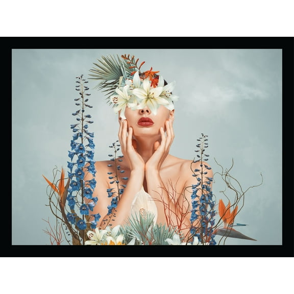 Venice Beach Collection's Beauty From Within Flowerhead 14x18 Framed Print