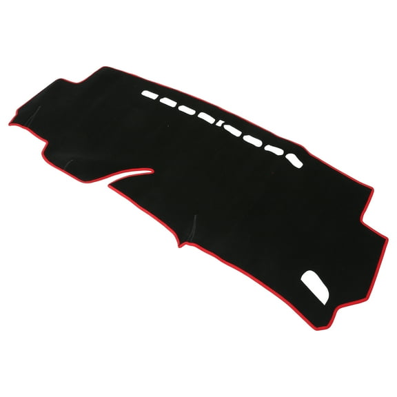 Unique Bargains Dashboard Cover Mat for Honda Fit Non-Slip | Center Console Dash Board Mat Black Red 1 Pcs