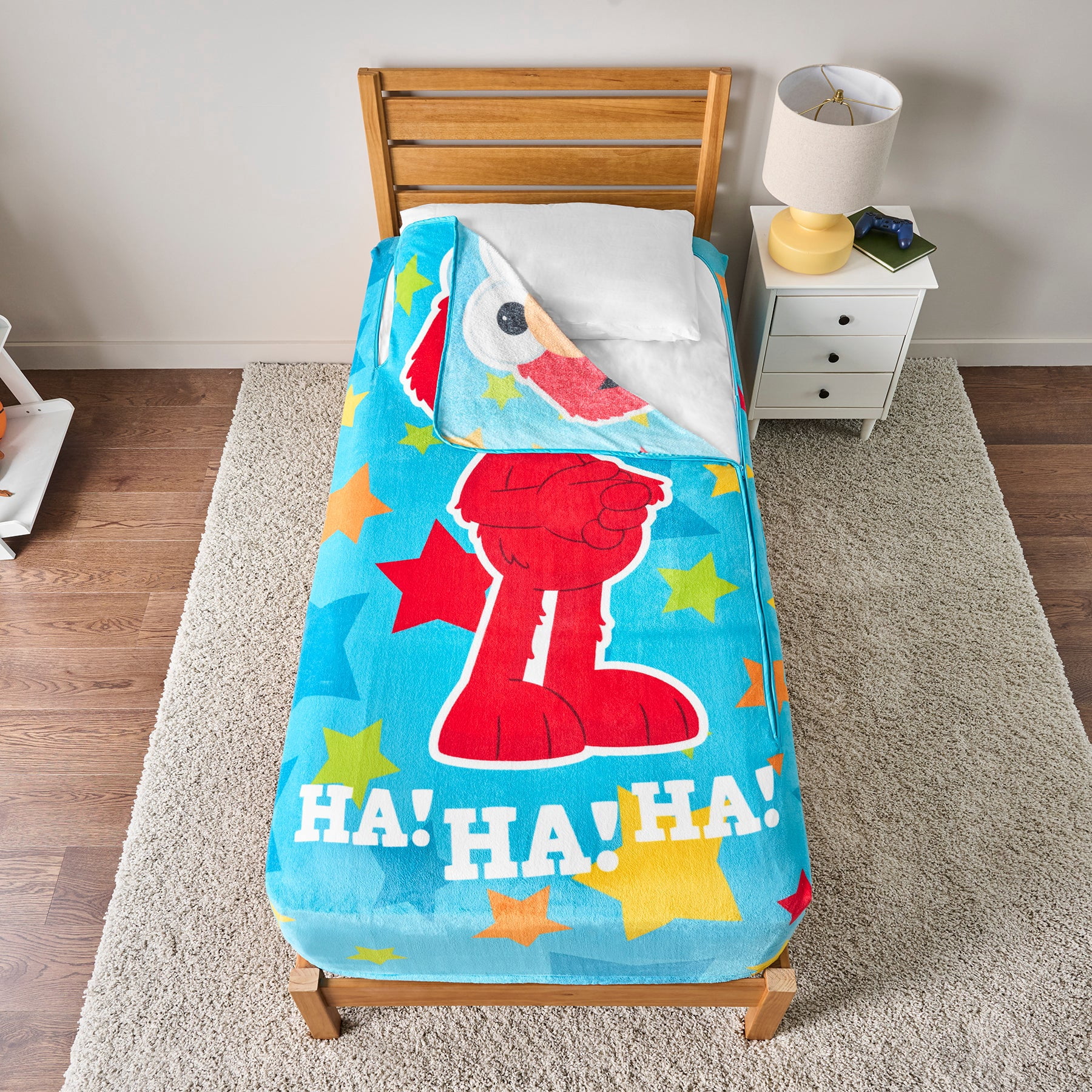 ZippySack Twin Bed Zip-Up Bedding - Elmo - Walmart Business Supplies