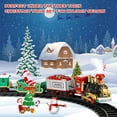 thumbnail image 2 of Electric Train Set for Kids, Battery-Powered Train Toys with Light, Railway Kits w/Steam Locomotive Engine, Cargo Cars & Tracks, Classic Toy Train Set Gifts for 3 4 5 6 Years Old Boys Girls, 2 of 7