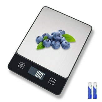Kamenstein Stainless Steel Digital Kitchen Scale for Cooking, Weighing  Grams, Food (Black)