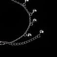 thumbnail image 4 of de Tobillera de Aleación para Mujer con Cadena de Tobillo con 11 Campanas Pequeñas Linda de 27 Cm Hugo Tobilleras pequeñas de plata de la manera, 4 of 10